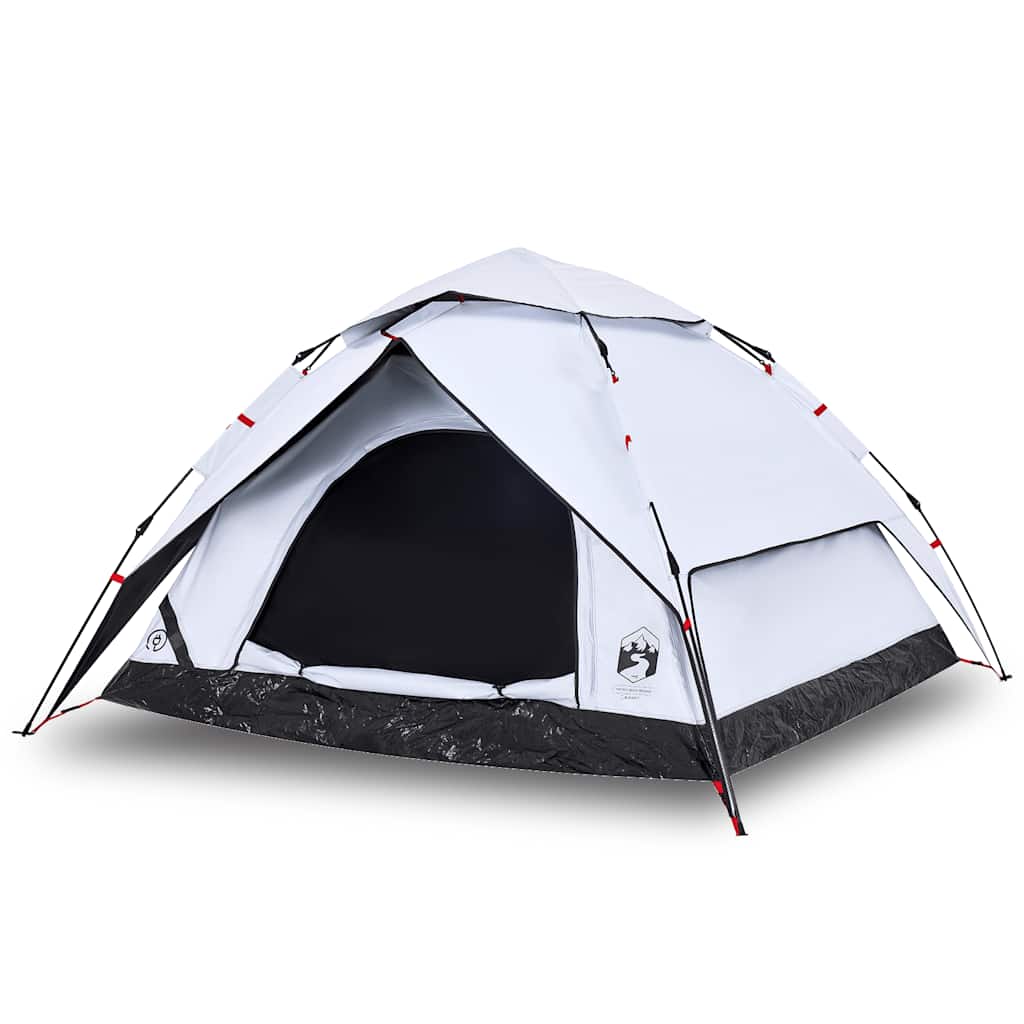 Koepeltent 5-persoons snelontgrendeling verduisterende stof wit is nu te koop bij PeponiXL, paradijselijk wonen!