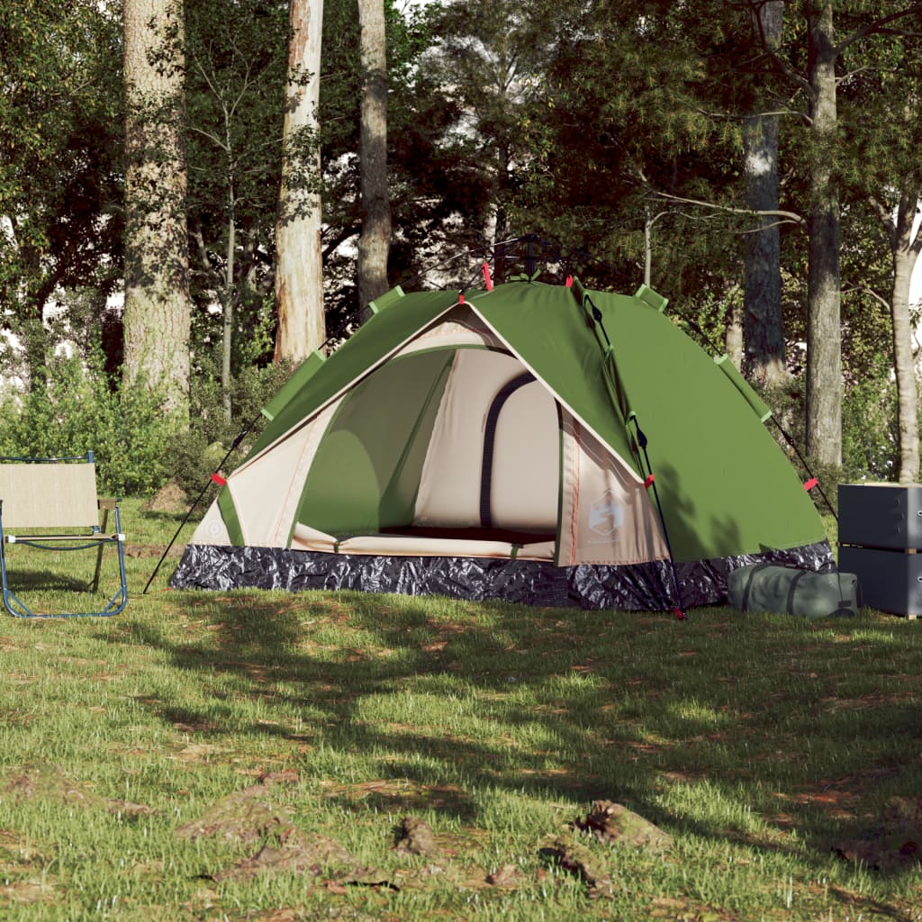 Koepeltent 3-persoons snelontgrendeling groen is nu te koop bij PeponiXL, paradijselijk wonen!
