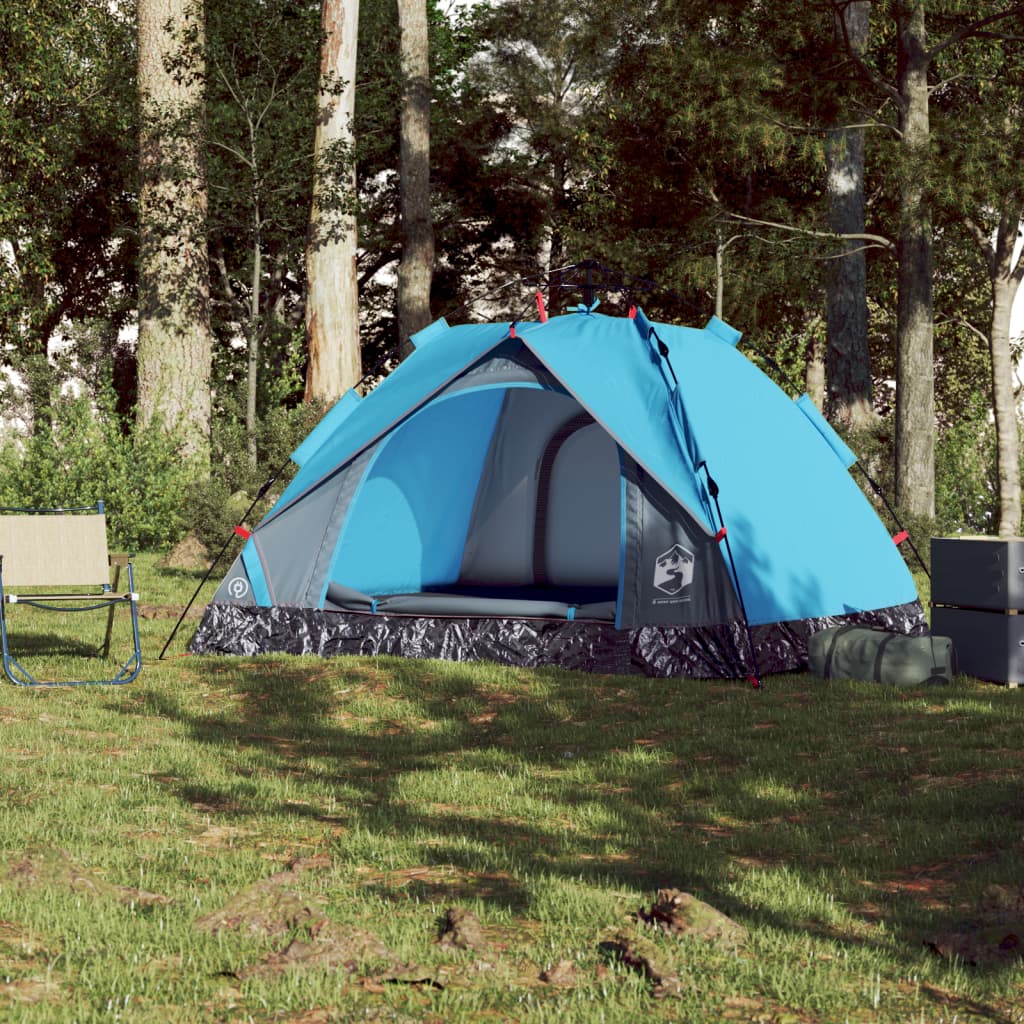 Koepeltent 3-persoons snelontgrendeling blauw is nu te koop bij PeponiXL, paradijselijk wonen!