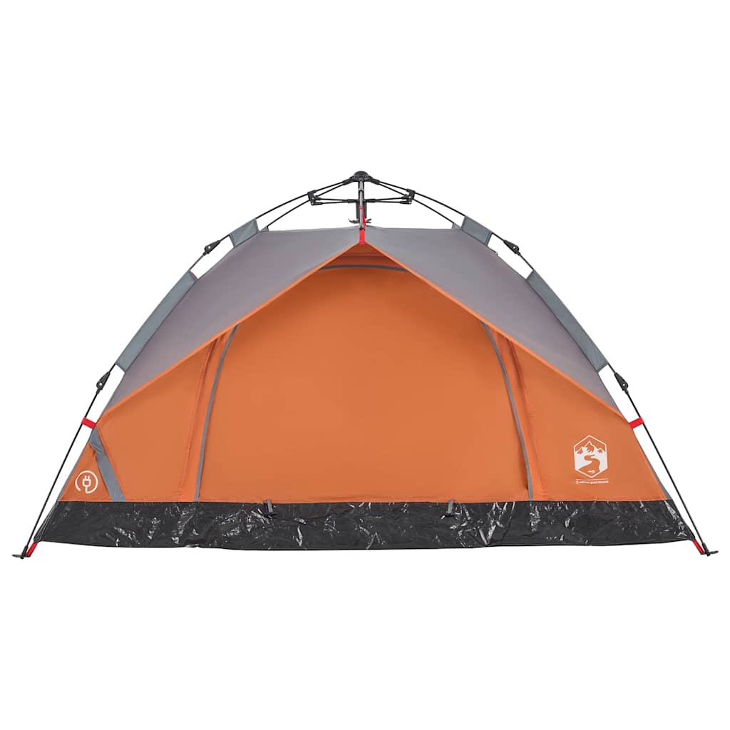 Koepeltent 3-persoons snelontgrendeling grijs en oranje is nu te koop bij PeponiXL, paradijselijk wonen!