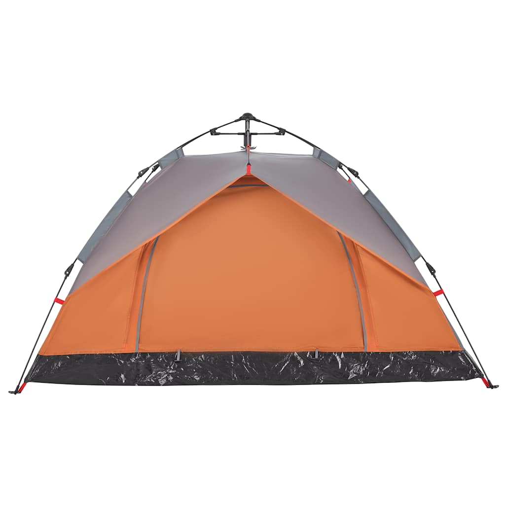 Koepeltent 3-persoons snelontgrendeling grijs en oranje is nu te koop bij PeponiXL, paradijselijk wonen!