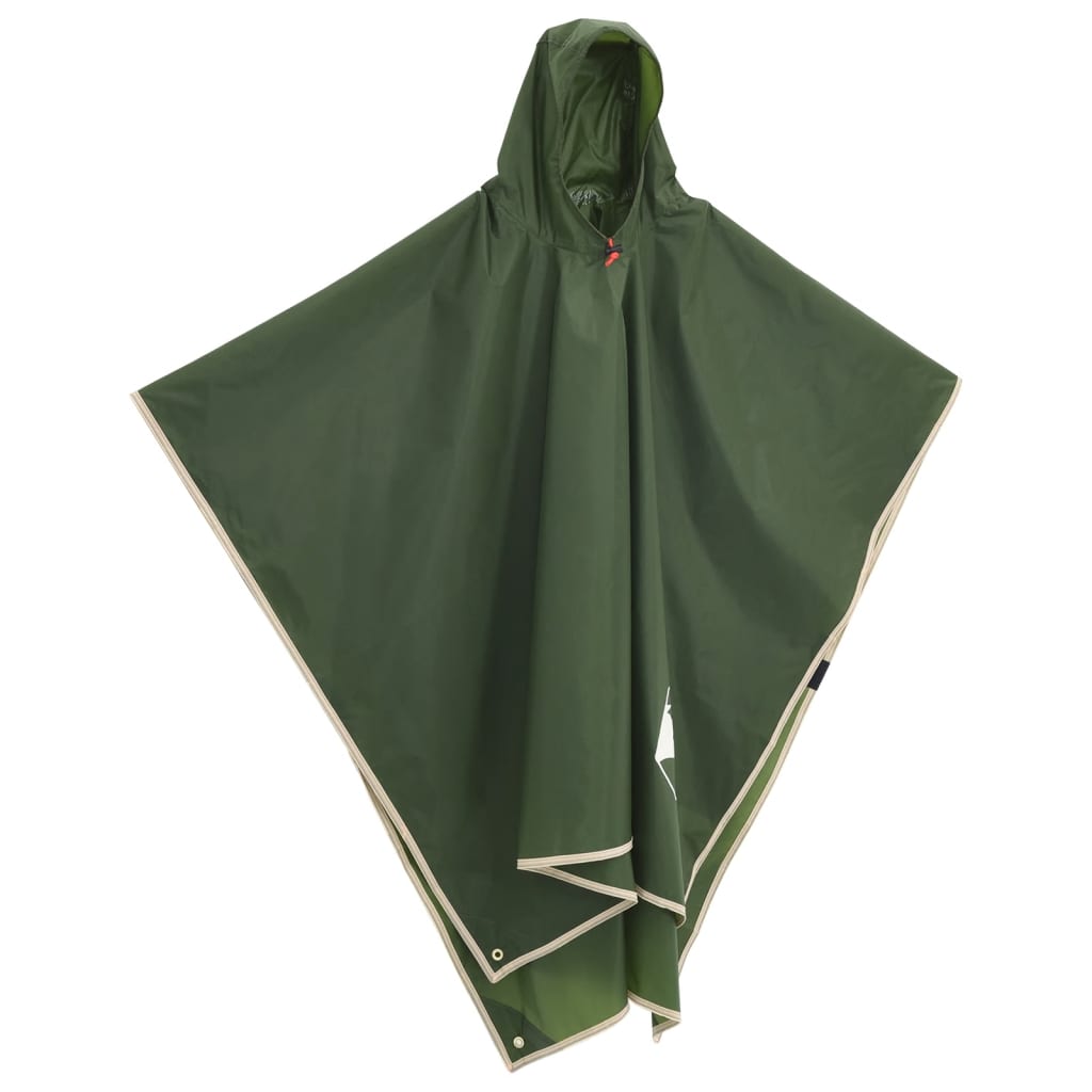 Regenponcho met capuchon 2-in-1 ontwerp 223x145 cm groen is nu te koop bij PeponiXL, paradijselijk wonen!