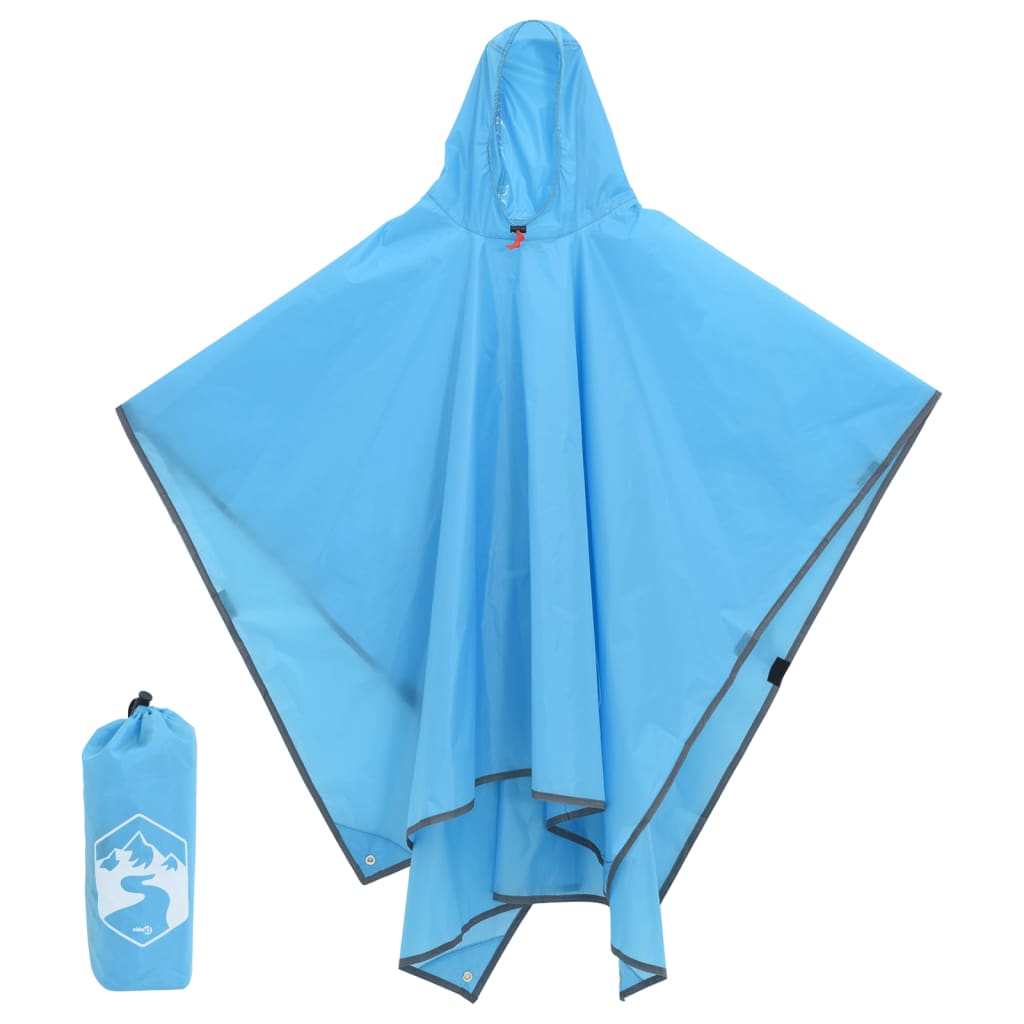 Regenponcho met capuchon 2-in-1 ontwerp 223x145 cm blauw is nu te koop bij PeponiXL, paradijselijk wonen!