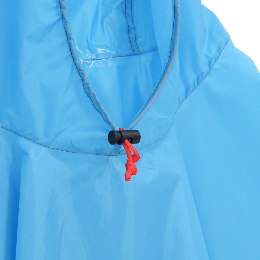 Regenponcho met capuchon 2-in-1 ontwerp 223x145 cm blauw is nu te koop bij PeponiXL, paradijselijk wonen!