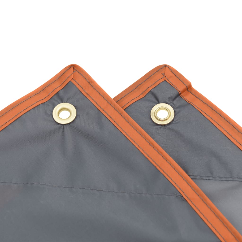 Regenponcho met capuchon 2-in-1 ontwerp 223x145 cm grijs oranje is nu te koop bij PeponiXL, paradijselijk wonen!