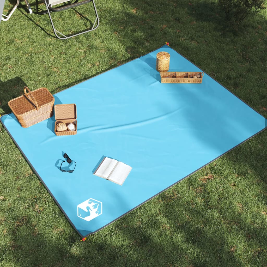 Picknickkleed met haringen 205x155 cm blauw is nu te koop bij PeponiXL, paradijselijk wonen!