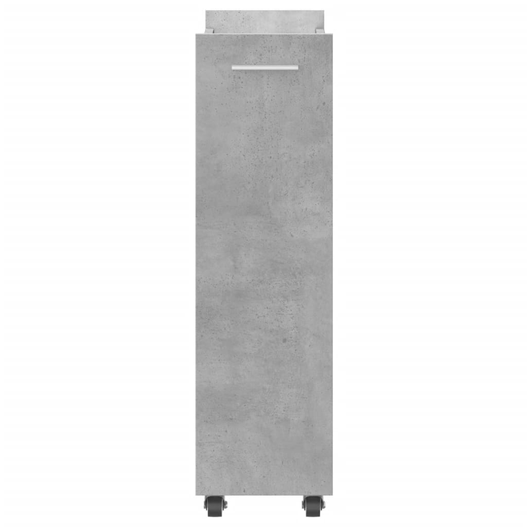 Kast met wieltjes 60x22x79 bewerkt hout betongrijs is nu te koop bij PeponiXL, paradijselijk wonen!