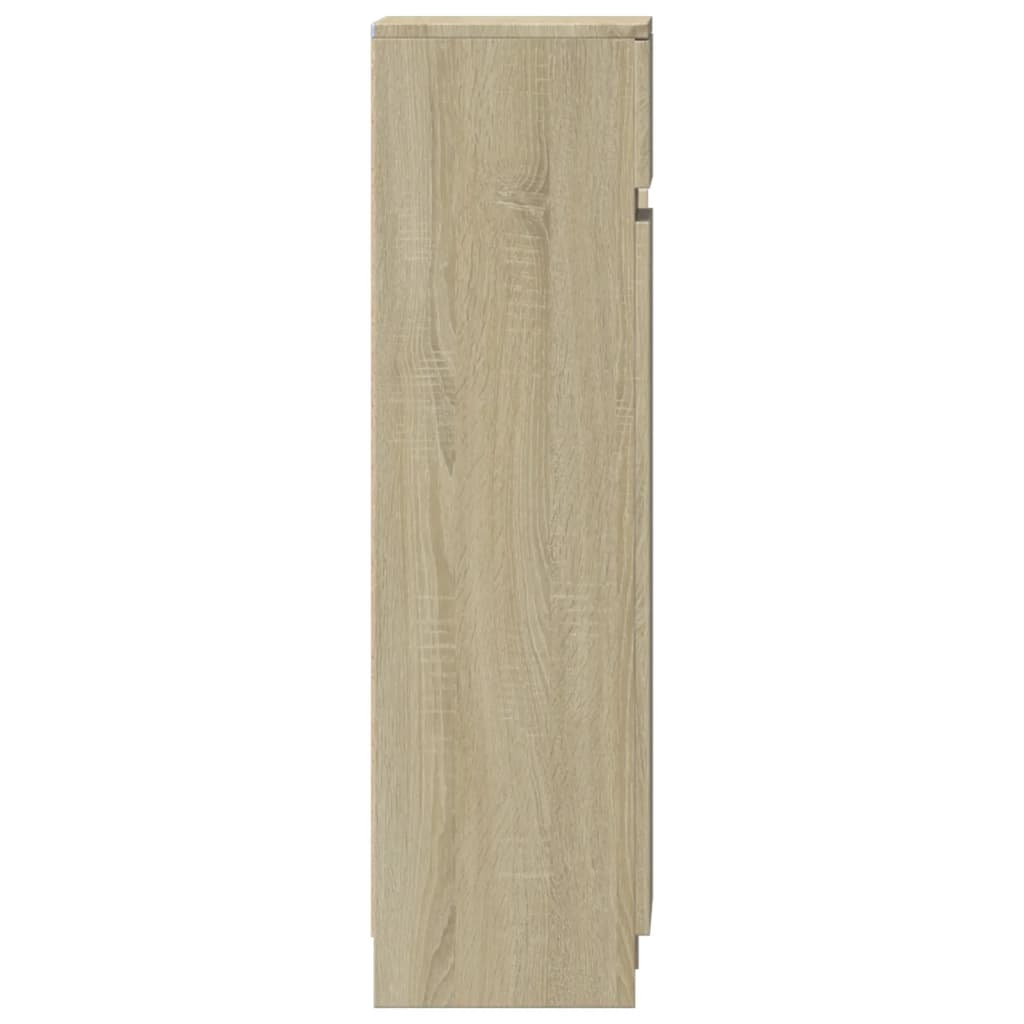 Schoenenkast 100,5x28x100 cm bewerkt hout sonoma eikenkleurig is nu te koop bij PeponiXL, paradijselijk wonen!