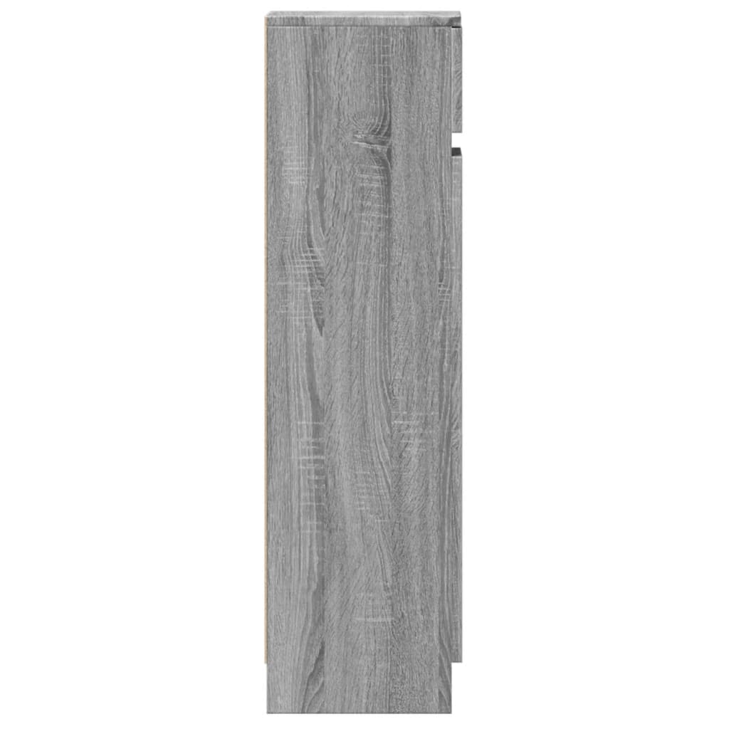Schoenenkast 100,5x28x100 cm bewerkt hout grijs sonoma eiken is nu te koop bij PeponiXL, paradijselijk wonen!