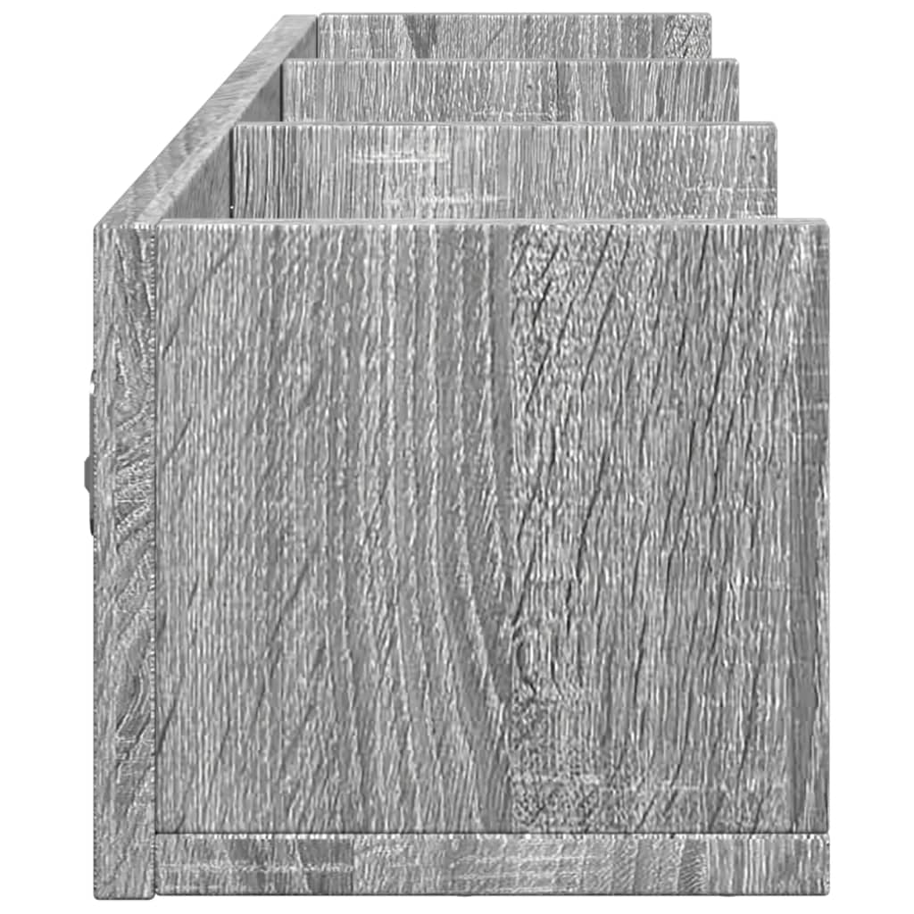 Wandkasten 2 st 75x18x16,5 cm bewerkt hout grijs sonoma eiken is nu te koop bij PeponiXL, paradijselijk wonen!