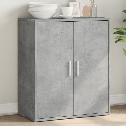 Dressoir 60x31x70 cm bewerkt hout betongrijs is nu te koop bij PeponiXL, paradijselijk wonen!
