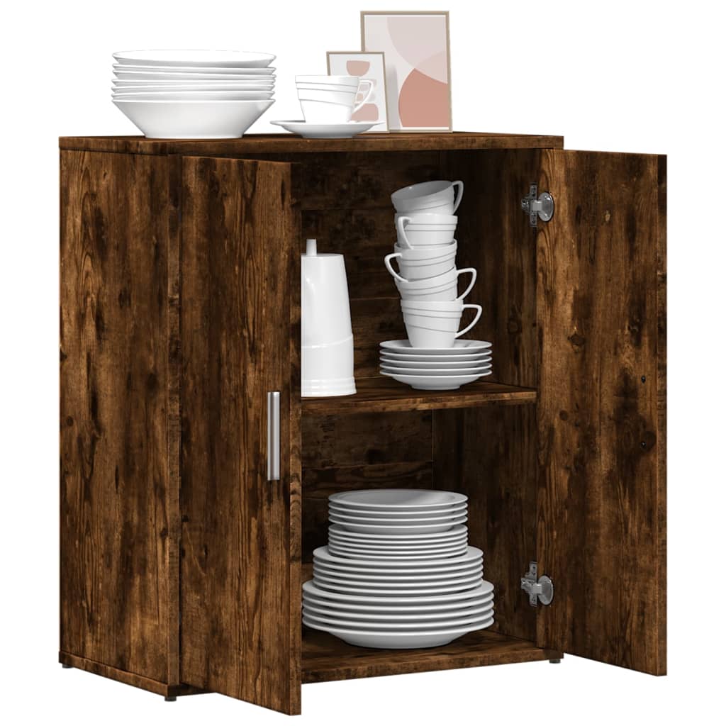 Dressoir 60x31x70 cm bewerkt hout gerookt eikenkleurig is nu te koop bij PeponiXL, paradijselijk wonen!
