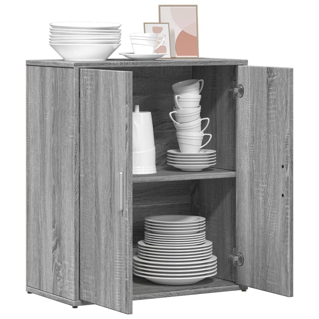 Dressoir 60x31x70 cm bewerkt hout grijs sonoma is nu te koop bij PeponiXL, paradijselijk wonen!
