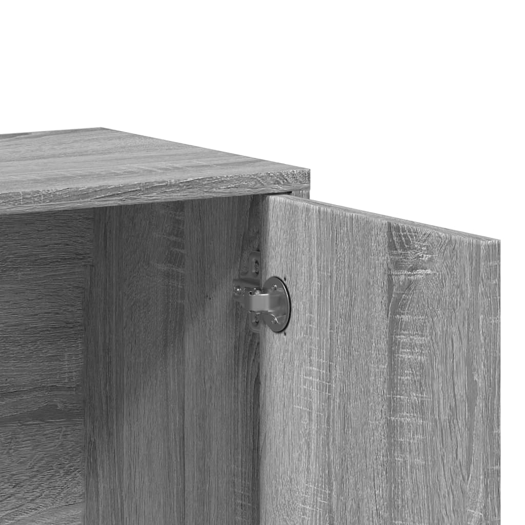 Dressoir 60x31x70 cm bewerkt hout grijs sonoma is nu te koop bij PeponiXL, paradijselijk wonen!