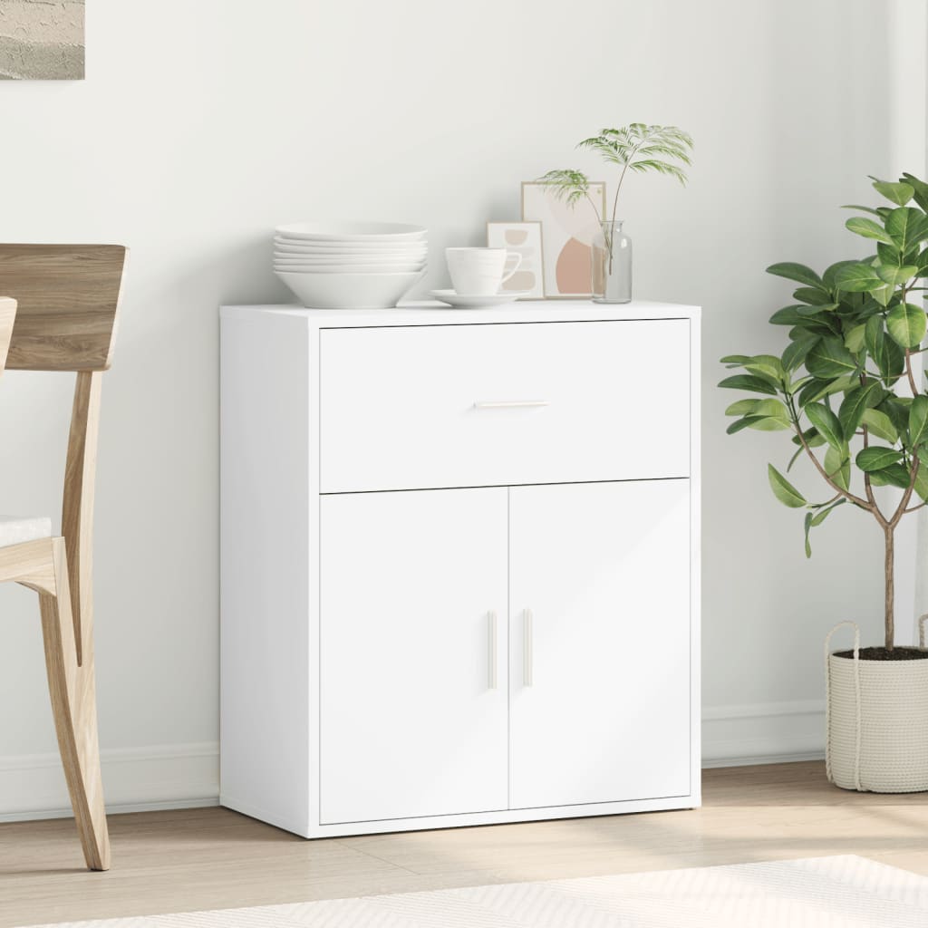 Dressoir 60x31x70 cm bewerkt hout wit is nu te koop bij PeponiXL, paradijselijk wonen!