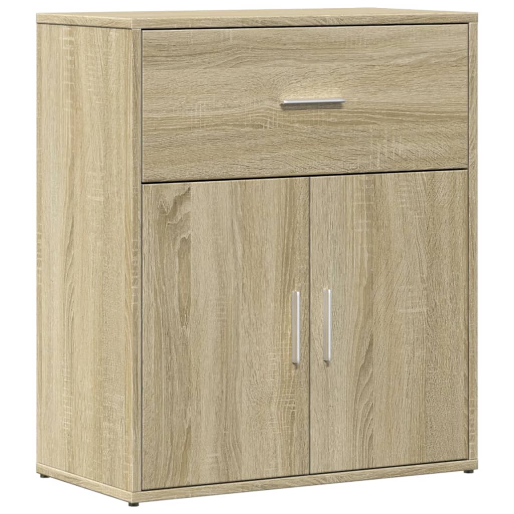 Dressoir 60x31x70 cm bewerkt hout sonoma eikenkleurig is nu te koop bij PeponiXL, paradijselijk wonen!