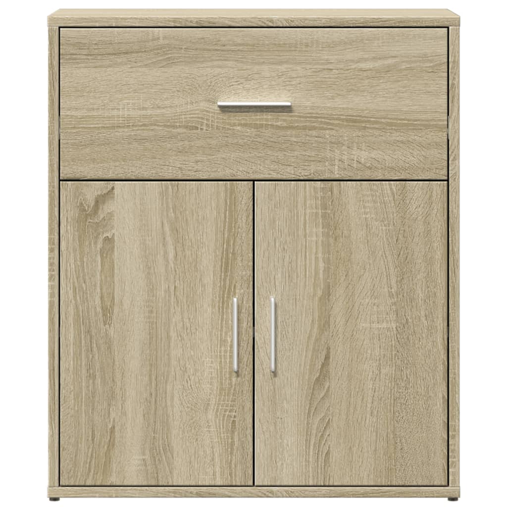 Dressoir 60x31x70 cm bewerkt hout sonoma eikenkleurig is nu te koop bij PeponiXL, paradijselijk wonen!
