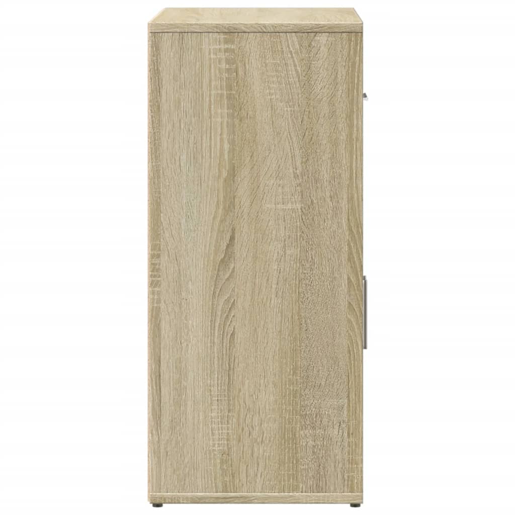 Dressoir 60x31x70 cm bewerkt hout sonoma eikenkleurig is nu te koop bij PeponiXL, paradijselijk wonen!