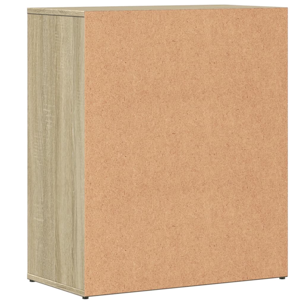 Dressoir 60x31x70 cm bewerkt hout sonoma eikenkleurig is nu te koop bij PeponiXL, paradijselijk wonen!