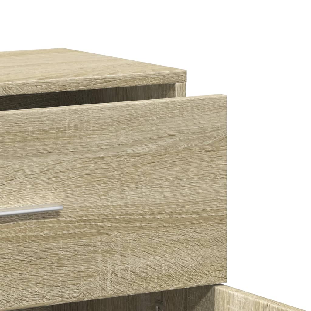 Dressoir 60x31x70 cm bewerkt hout sonoma eikenkleurig is nu te koop bij PeponiXL, paradijselijk wonen!