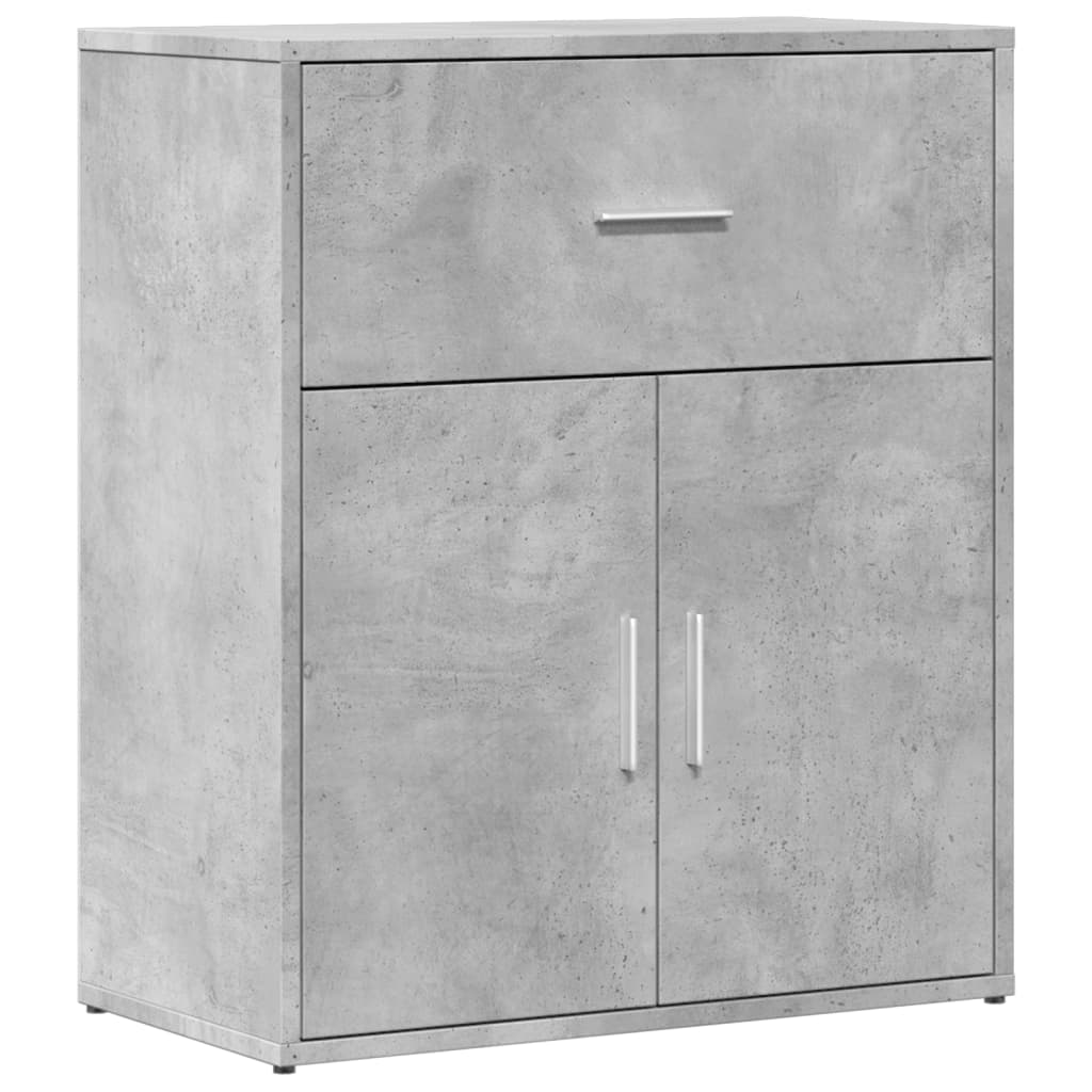 Dressoir 60x31x70 cm bewerkt hout betongrijs is nu te koop bij PeponiXL, paradijselijk wonen!