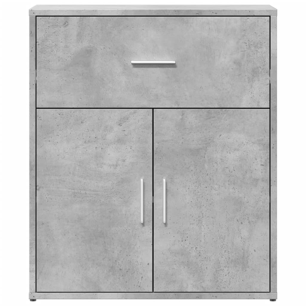 Dressoir 60x31x70 cm bewerkt hout betongrijs is nu te koop bij PeponiXL, paradijselijk wonen!