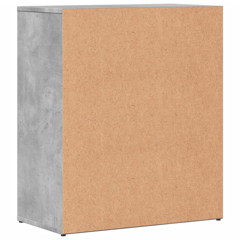 Dressoir 60x31x70 cm bewerkt hout betongrijs is nu te koop bij PeponiXL, paradijselijk wonen!