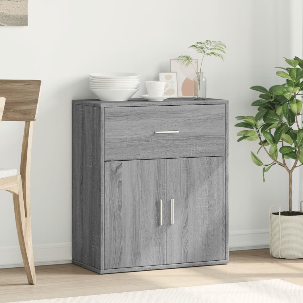 Dressoir 60x31x70 cm bewerkt hout grijs sonoma is nu te koop bij PeponiXL, paradijselijk wonen!