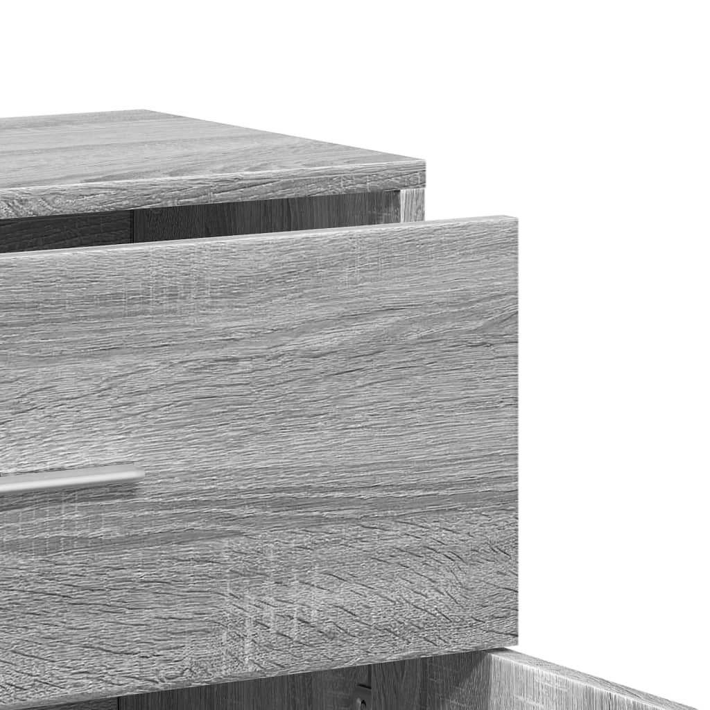 Dressoir 60x31x70 cm bewerkt hout grijs sonoma is nu te koop bij PeponiXL, paradijselijk wonen!