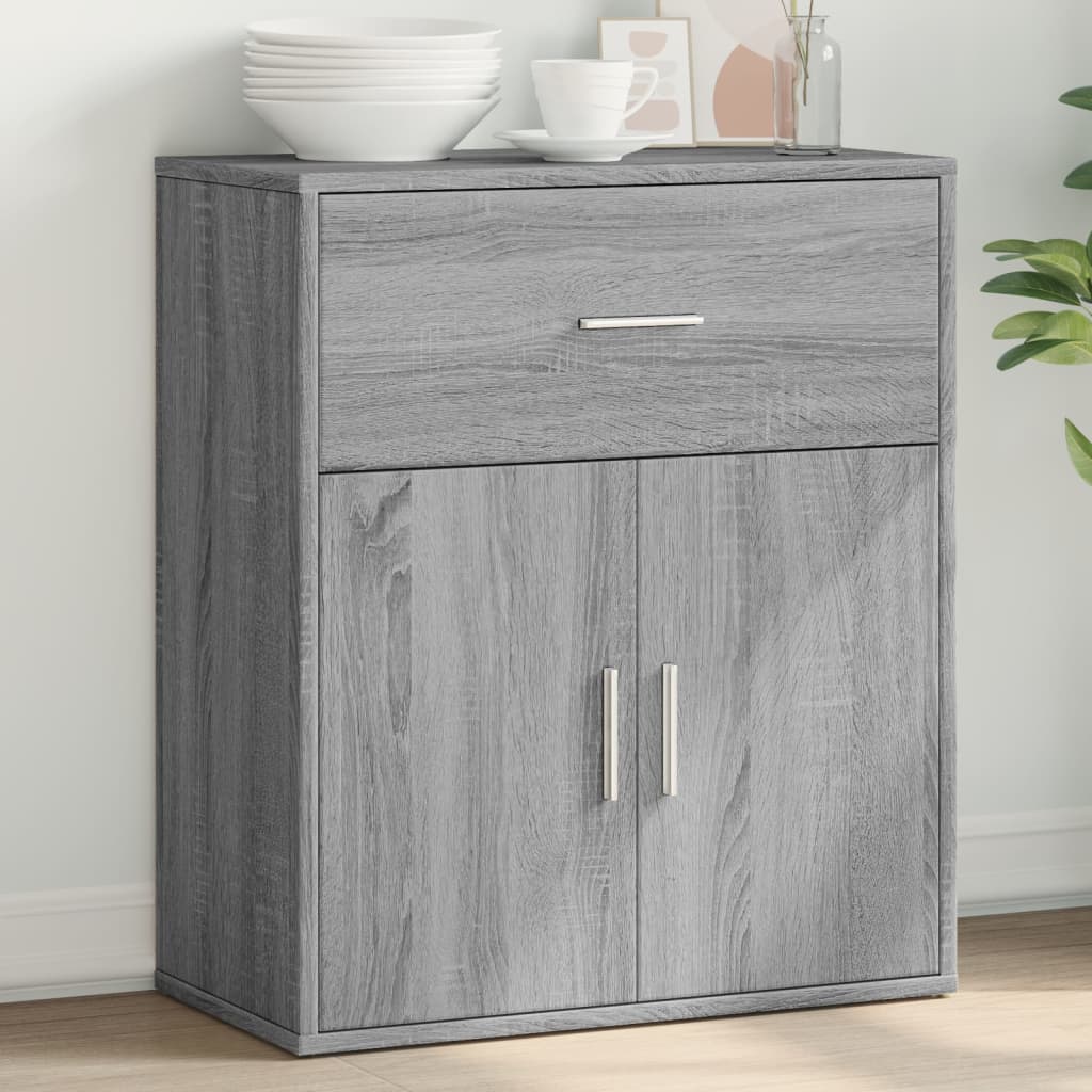 Dressoir 60x31x70 cm bewerkt hout grijs sonoma is nu te koop bij PeponiXL, paradijselijk wonen!