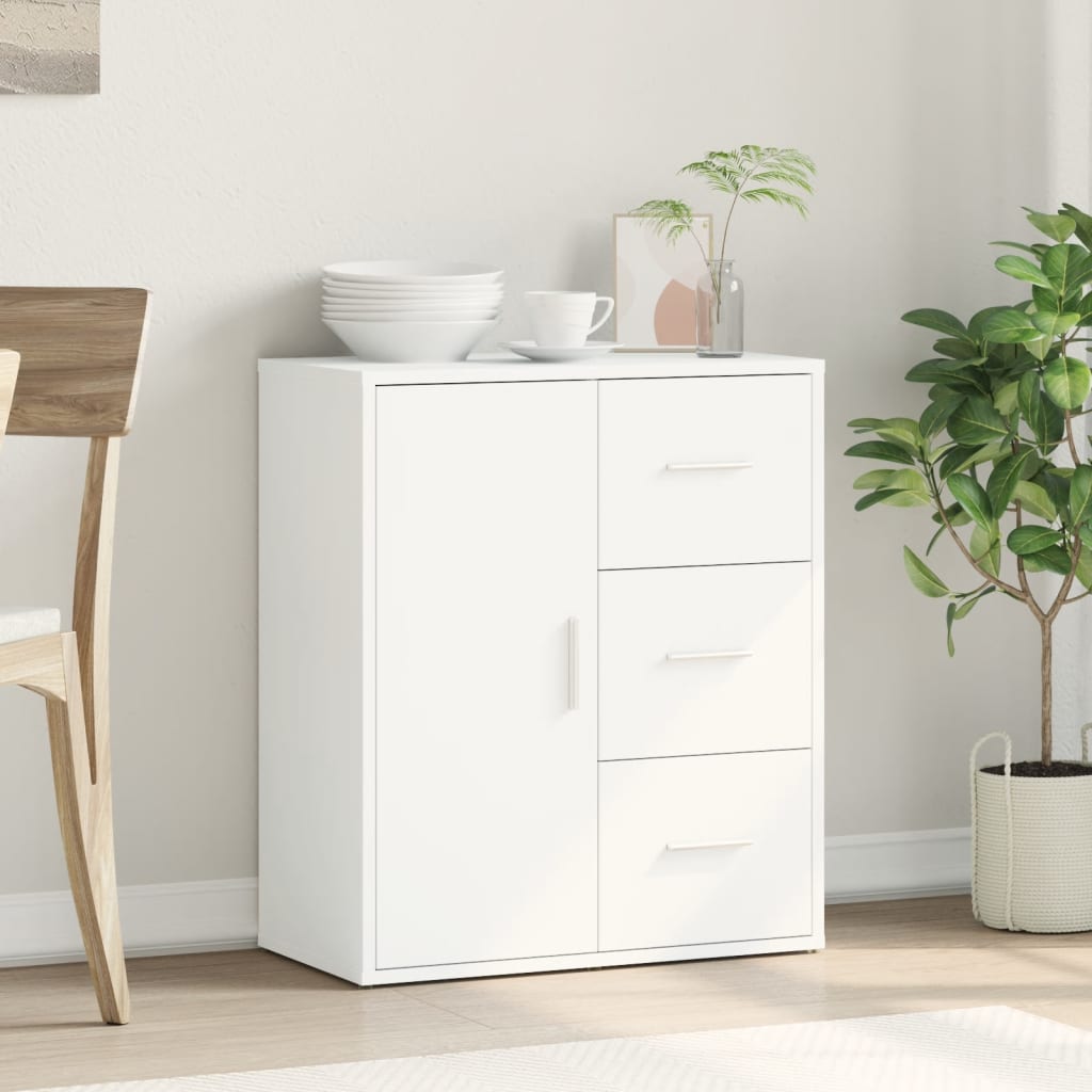 Dressoir 60x31x70 cm bewerkt hout wit is nu te koop bij PeponiXL, paradijselijk wonen!