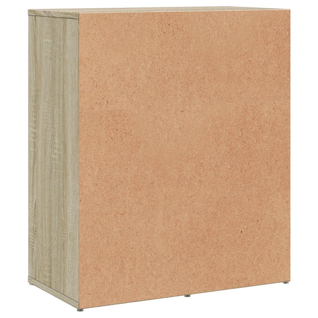 Dressoir 60x31x70 cm bewerkt hout sonoma eikenkleurig is nu te koop bij PeponiXL, paradijselijk wonen!
