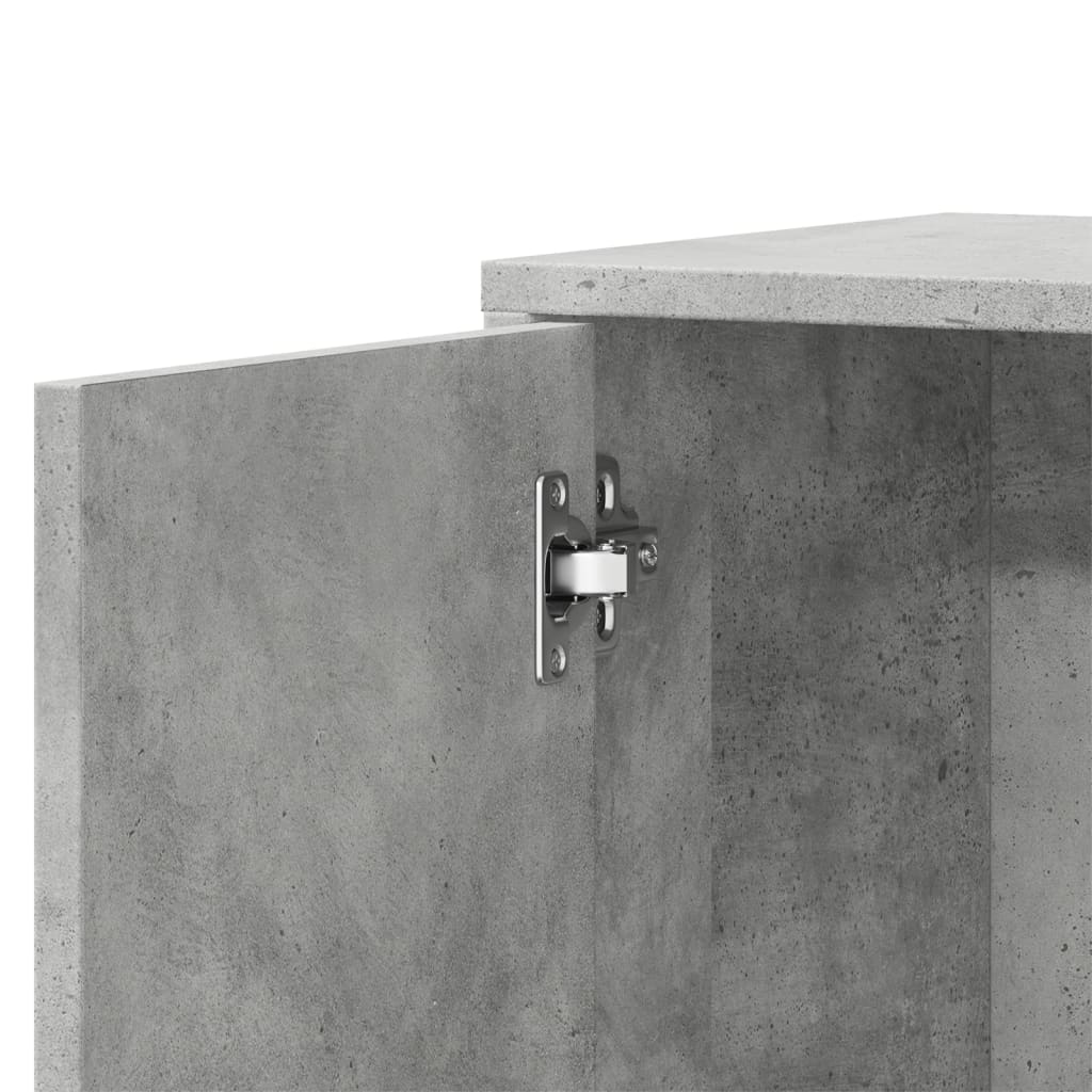 Dressoir 60x31x70 cm bewerkt hout betongrijs is nu te koop bij PeponiXL, paradijselijk wonen!