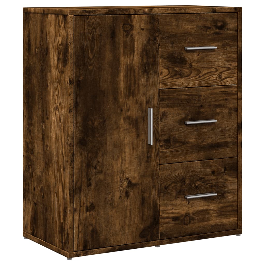 Dressoir 60x31x70 cm bewerkt hout gerookt eikenkleurig is nu te koop bij PeponiXL, paradijselijk wonen!