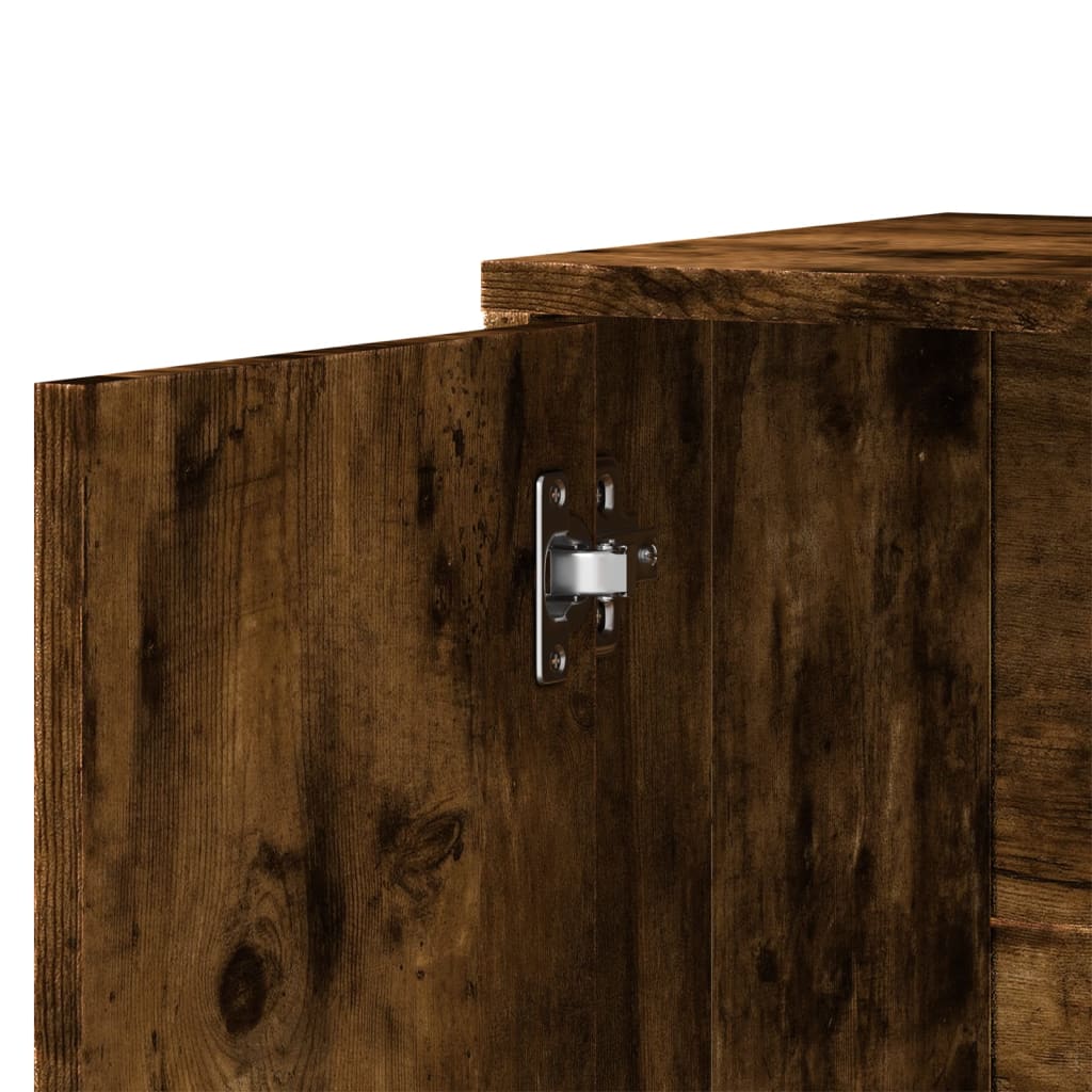 Dressoir 60x31x70 cm bewerkt hout gerookt eikenkleurig is nu te koop bij PeponiXL, paradijselijk wonen!