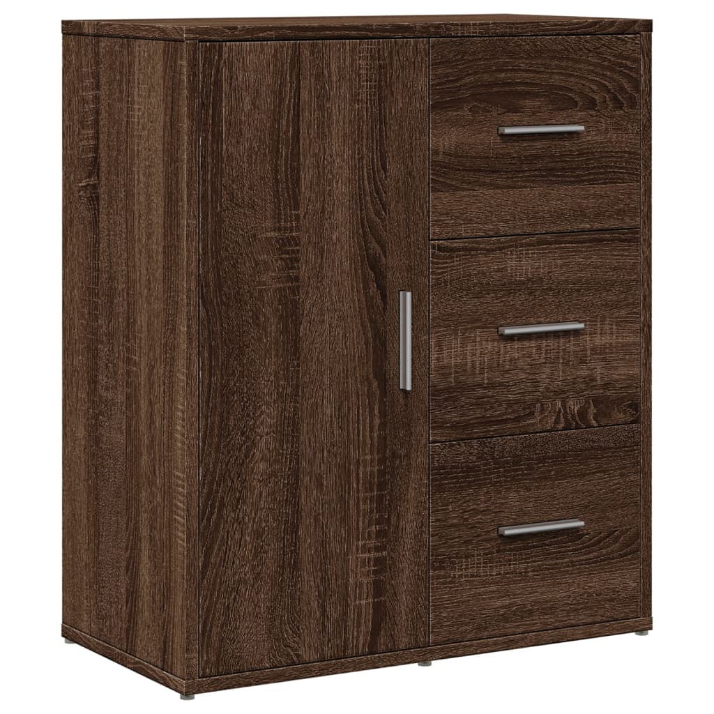 Dressoir 60x31x70 cm bewerkt hout bruin eikenkleurig is nu te koop bij PeponiXL, paradijselijk wonen!