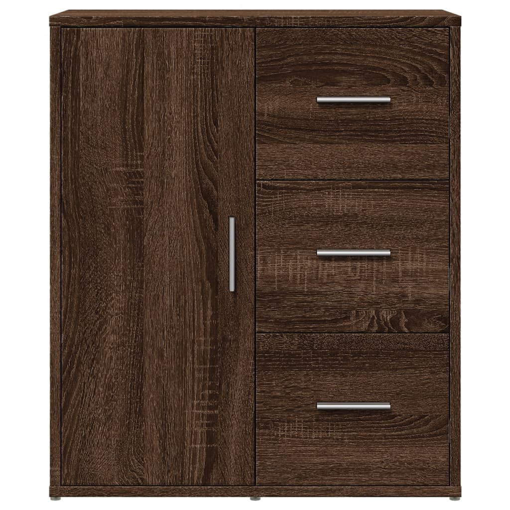 Dressoir 60x31x70 cm bewerkt hout bruin eikenkleurig is nu te koop bij PeponiXL, paradijselijk wonen!