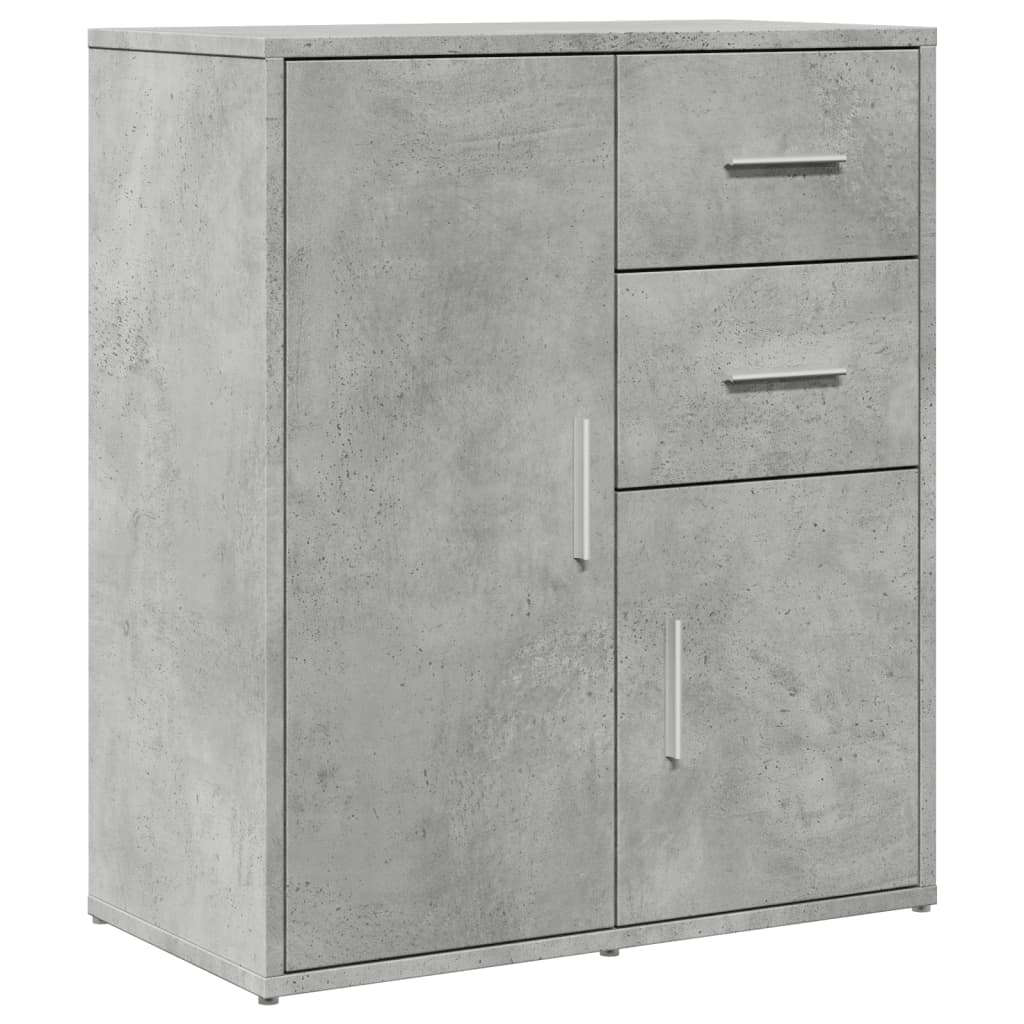 Dressoir 60x31x70 cm bewerkt hout betongrijs is nu te koop bij PeponiXL, paradijselijk wonen!
