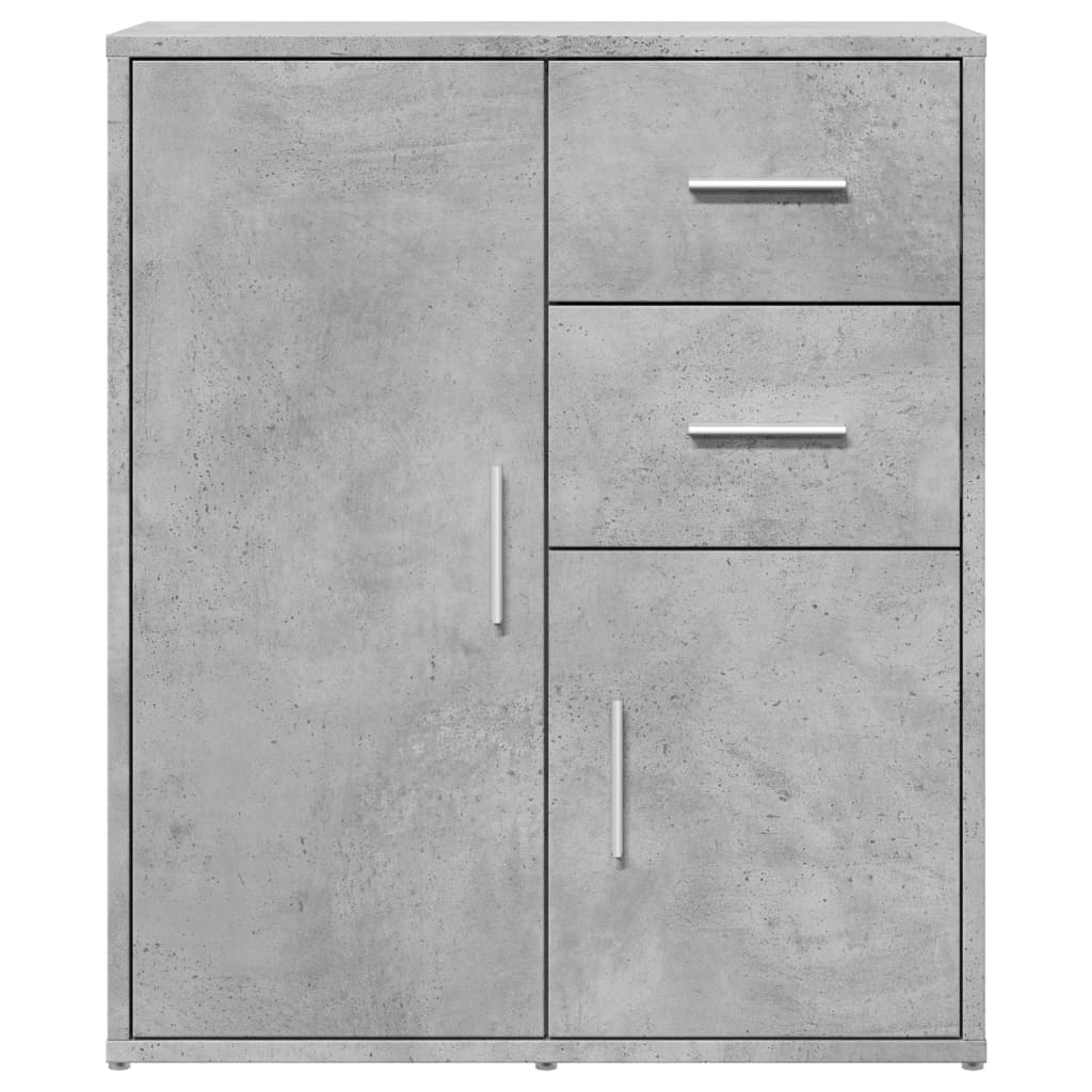 Dressoir 60x31x70 cm bewerkt hout betongrijs is nu te koop bij PeponiXL, paradijselijk wonen!