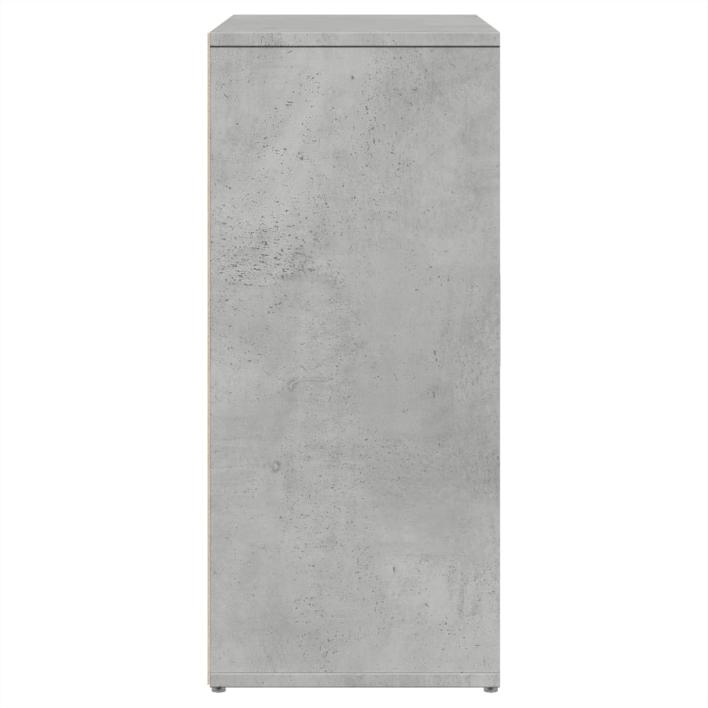 Dressoir 60x31x70 cm bewerkt hout betongrijs is nu te koop bij PeponiXL, paradijselijk wonen!