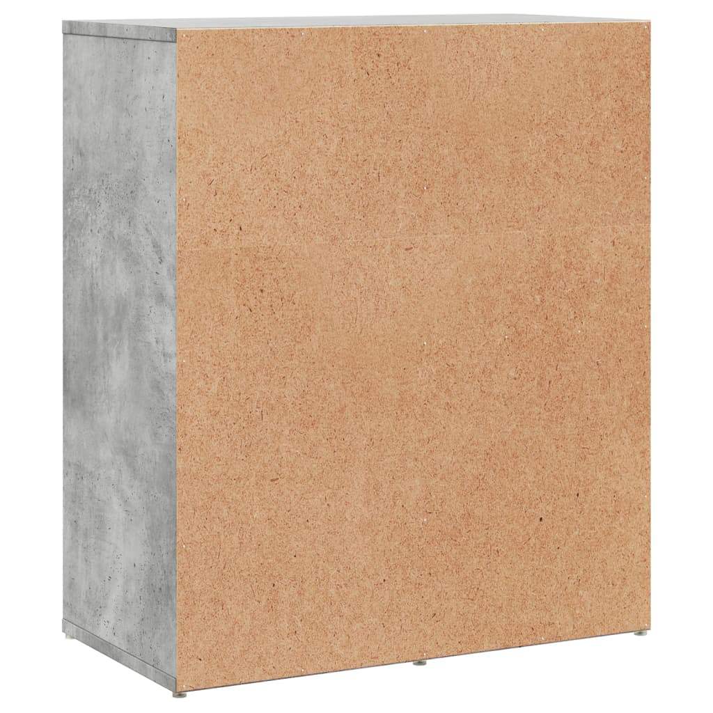 Dressoir 60x31x70 cm bewerkt hout betongrijs is nu te koop bij PeponiXL, paradijselijk wonen!