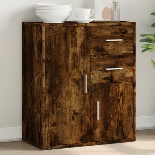 Dressoir 60x31x70 cm bewerkt hout gerookt eikenkleurig is nu te koop bij PeponiXL, paradijselijk wonen!