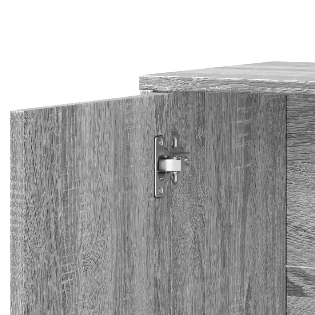 Dressoir 60x31x70 cm bewerkt hout grijs sonoma is nu te koop bij PeponiXL, paradijselijk wonen!