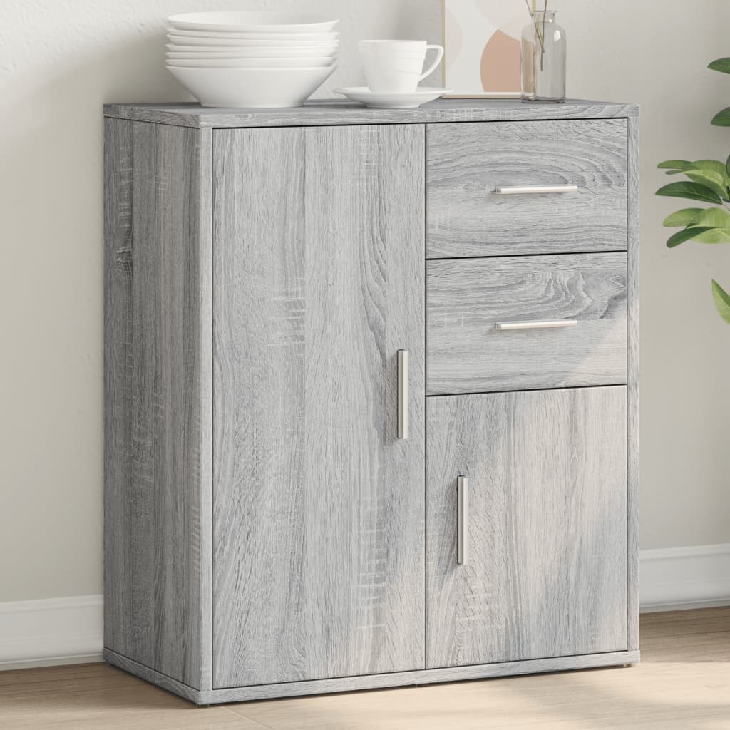 Dressoir 60x31x70 cm bewerkt hout grijs sonoma is nu te koop bij PeponiXL, paradijselijk wonen!