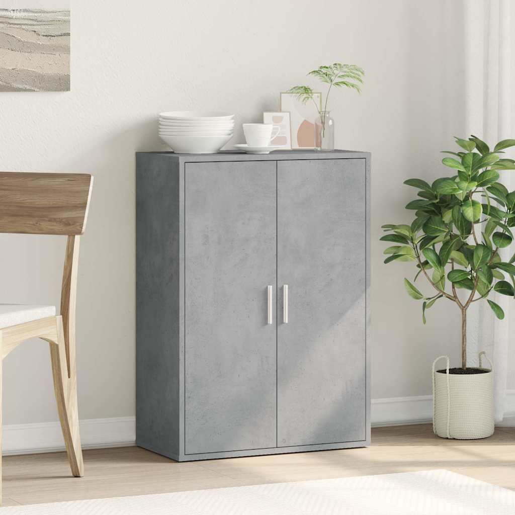 Dressoir 60x31x84 cm bewerkt hout betongrijs is nu te koop bij PeponiXL, paradijselijk wonen!