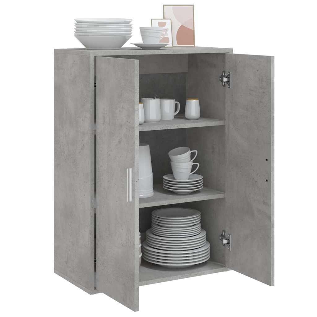 Dressoir 60x31x84 cm bewerkt hout betongrijs is nu te koop bij PeponiXL, paradijselijk wonen!