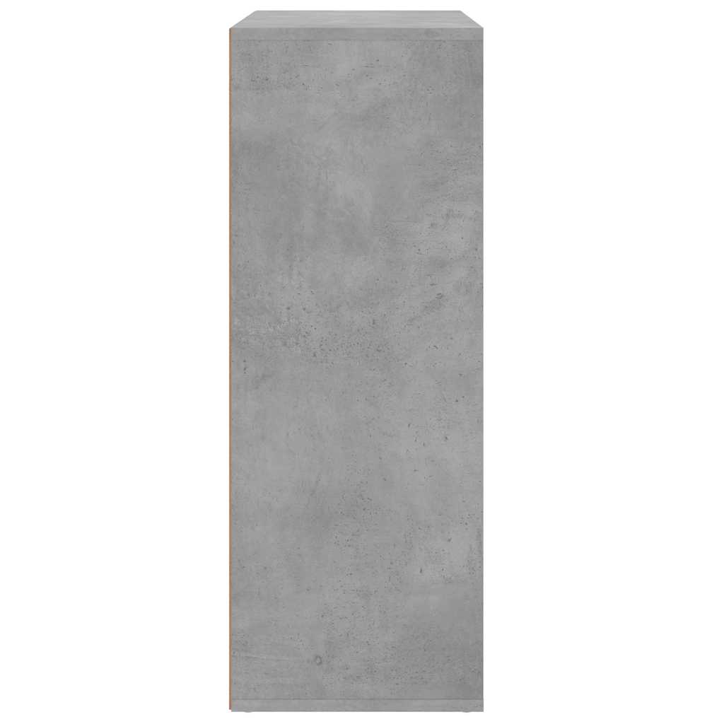 Dressoir 60x31x84 cm bewerkt hout betongrijs is nu te koop bij PeponiXL, paradijselijk wonen!