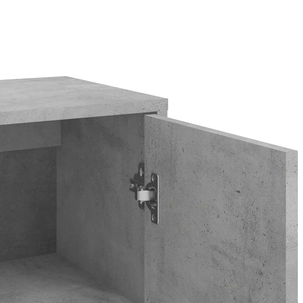 Dressoir 60x31x84 cm bewerkt hout betongrijs is nu te koop bij PeponiXL, paradijselijk wonen!