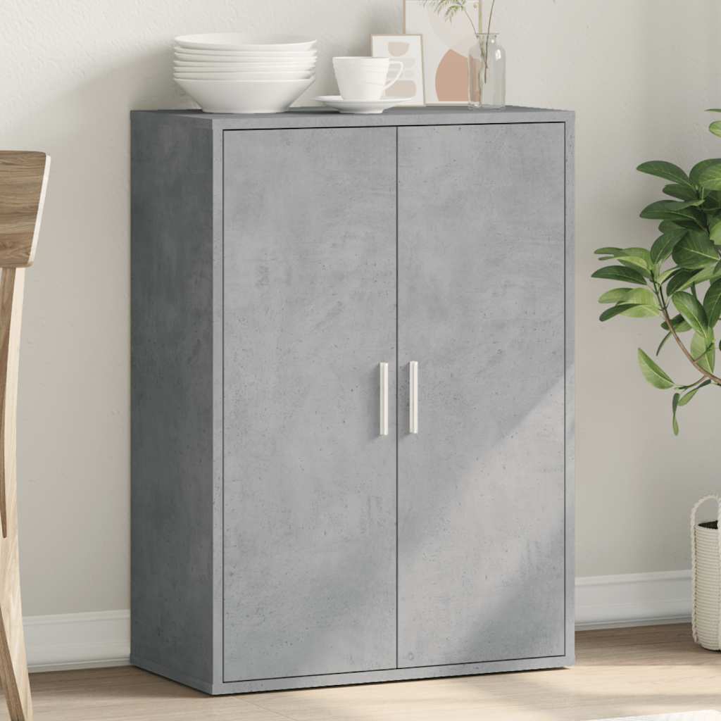 Dressoir 60x31x84 cm bewerkt hout betongrijs is nu te koop bij PeponiXL, paradijselijk wonen!