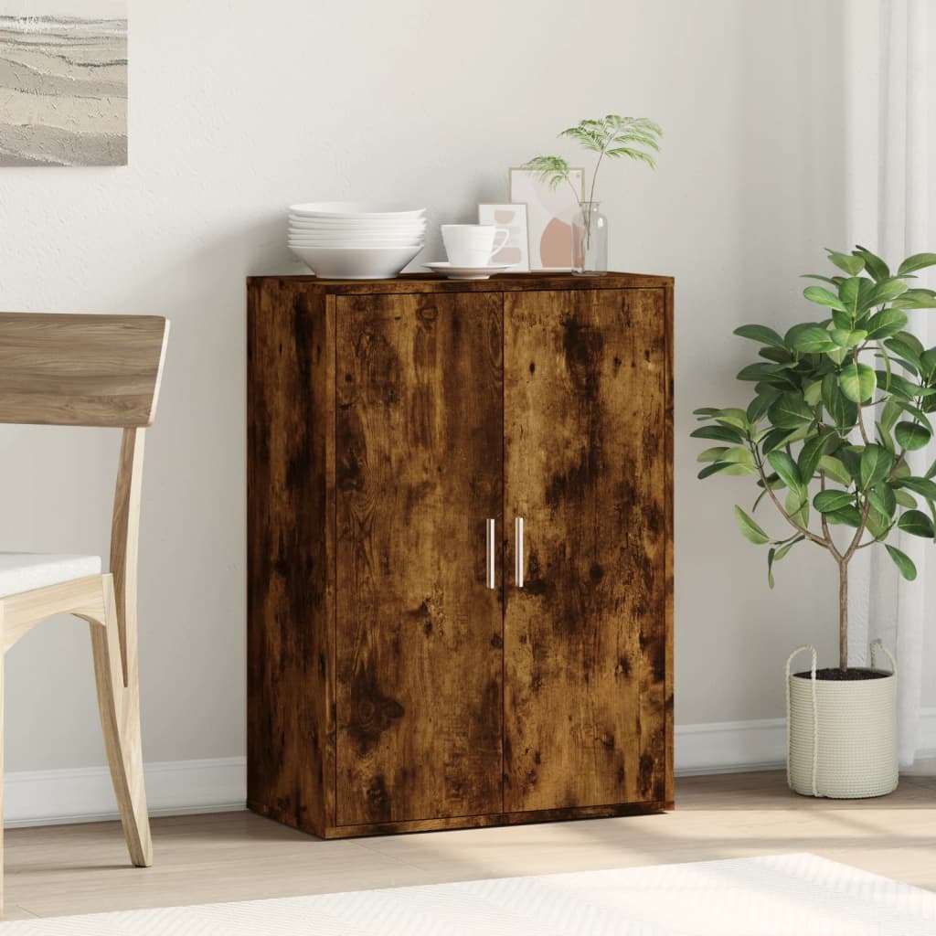 Dressoir 60x31x84 cm bewerkt hout gerookt eikenkleurig is nu te koop bij PeponiXL, paradijselijk wonen!
